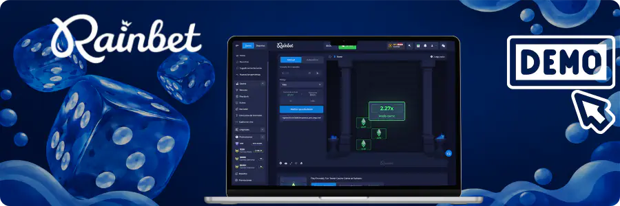 Modo demo de Rainbet para practicar