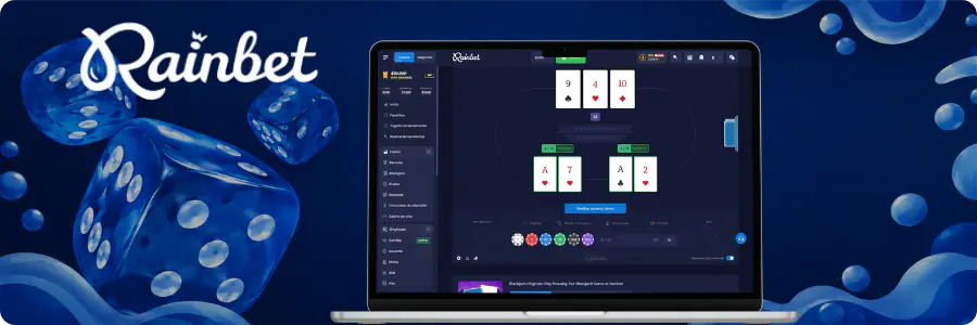 Pago de blackjack natural en Rainbet