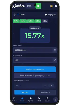 Ronda ganadora con multiplicador en pantalla
