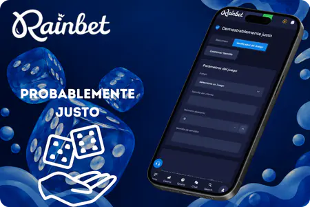 Verificación de rondas en Rainbet Originals